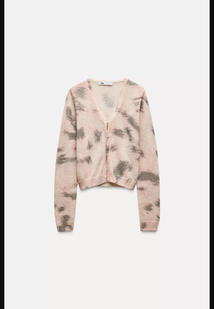 Кардиган жаккардовой вязки ZARA 0014/102