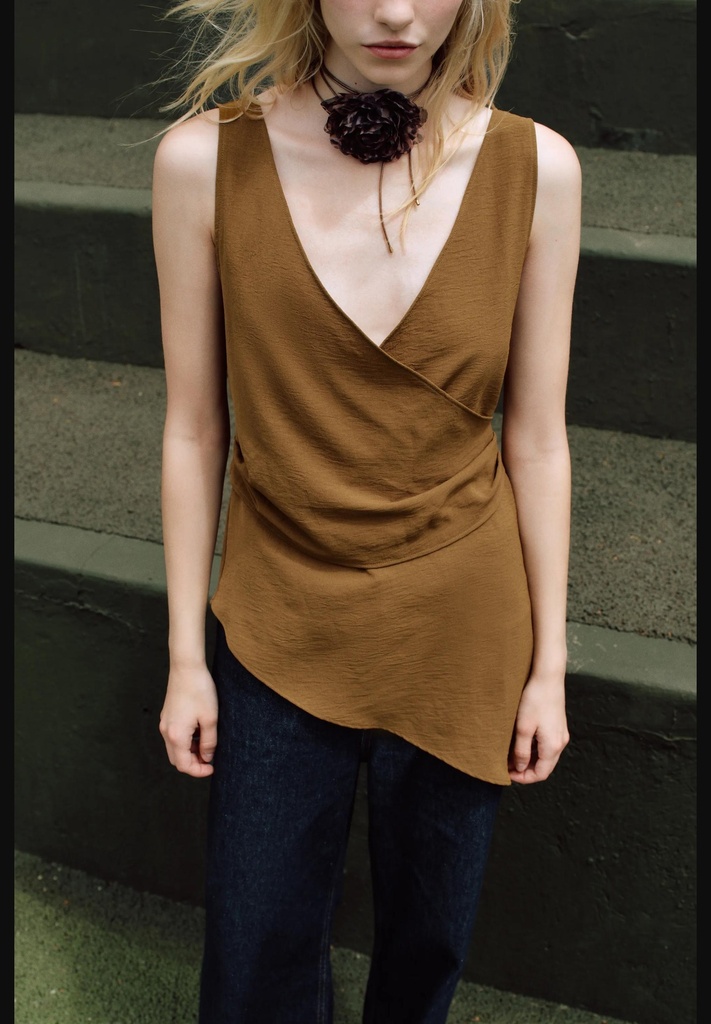Асимметричный струящийся топ ZARA 0264/654