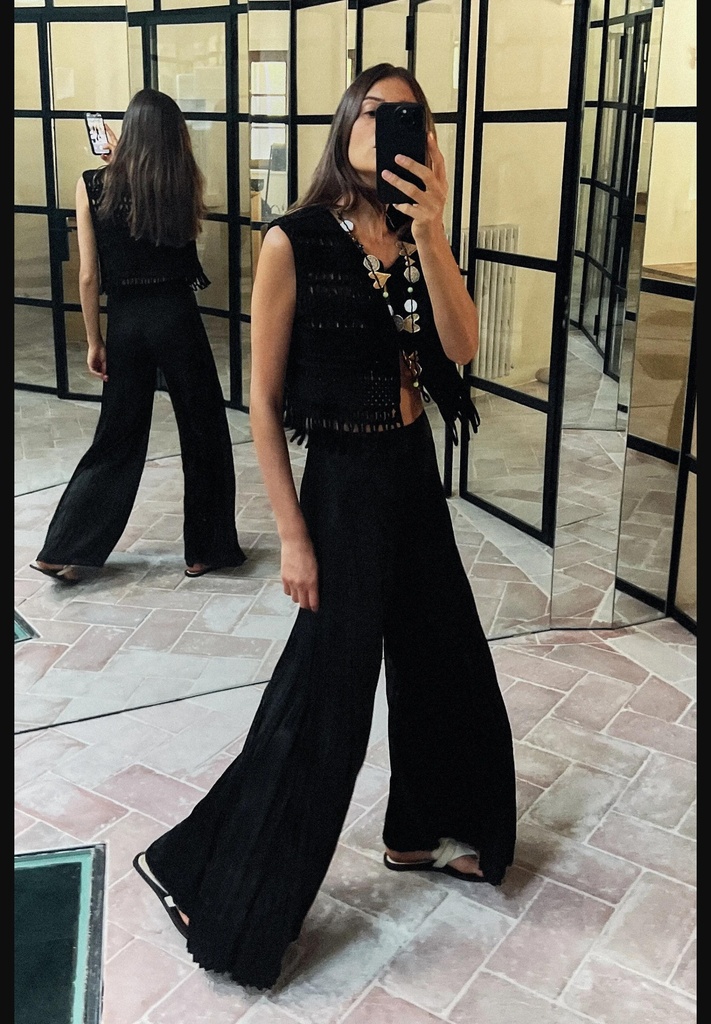 Атласные брюки со складками ZARA 3564/238
