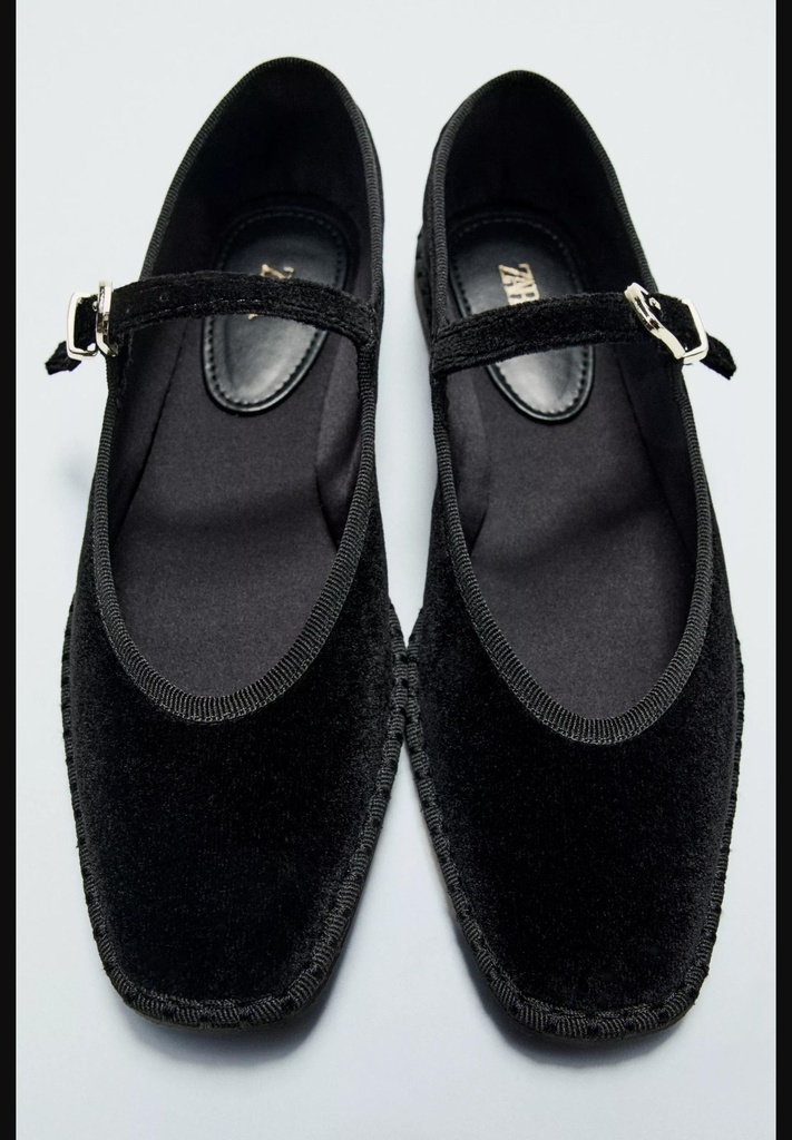 Бархатные балетки ZARA 2530/310