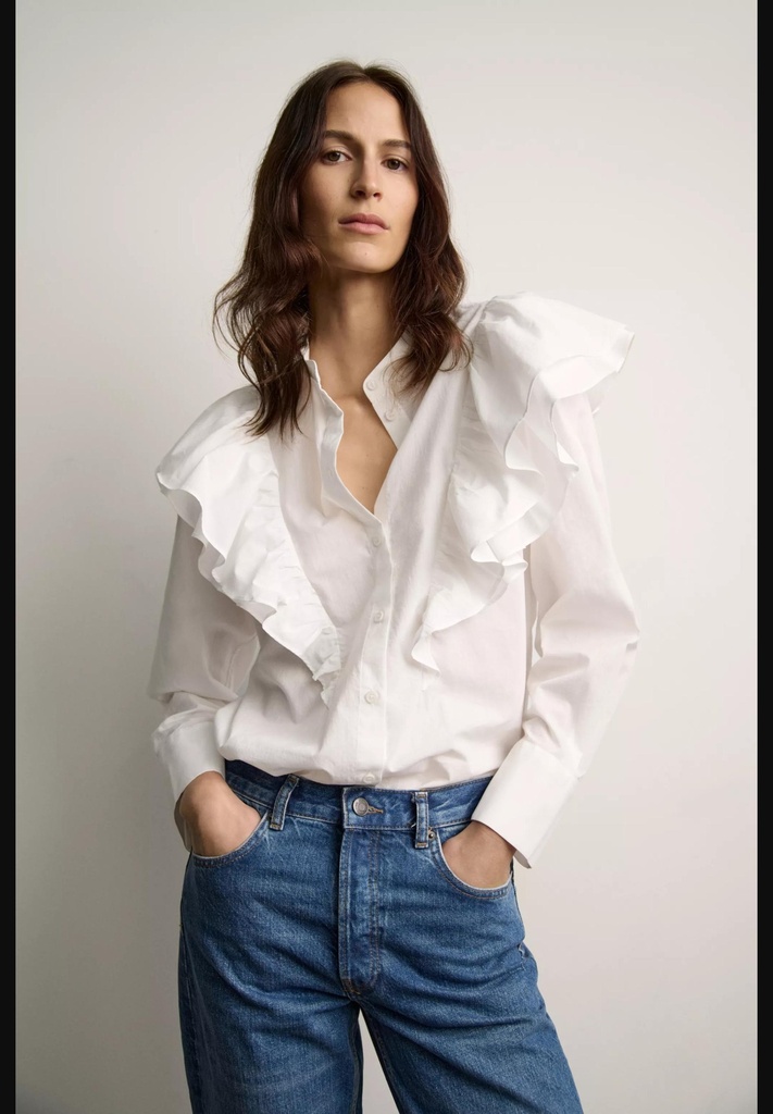 Блузка из коллекции zw с оборками ZARA 4786/259