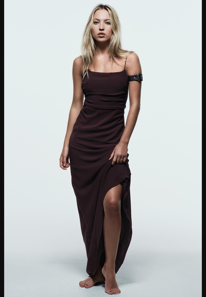 Драпированное платье-камзол ZARA 4764/303