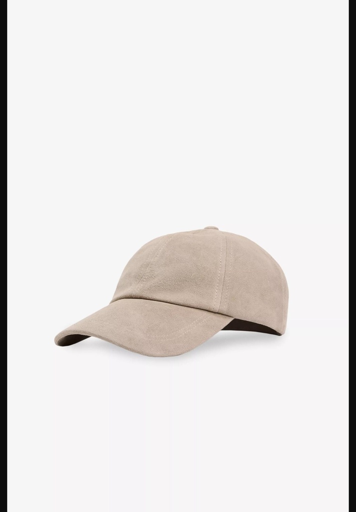 Замшевая кожаная кепка ZARA 3920/385