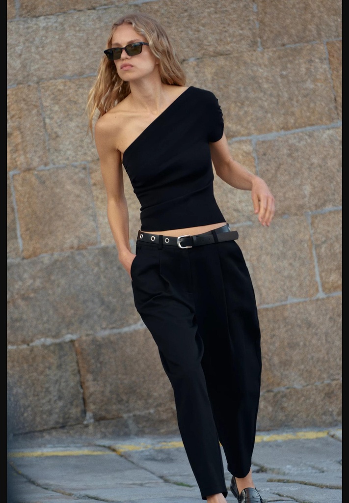 Заштопанные брюки с поясом ZARA 2298/180