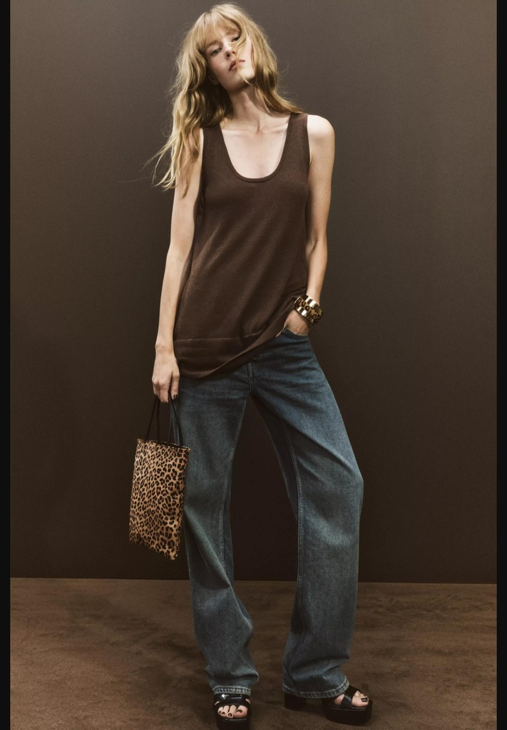 Кожаная сумка с животным принтом ZARA 1736/252