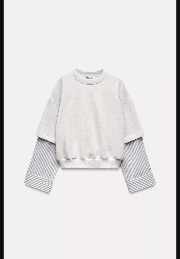 Контрастная толстовка ZARA 0264/865
