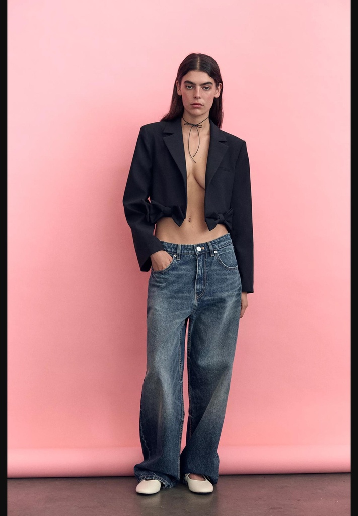 Укороченный блейзер с галстуком ZARA 2010/792