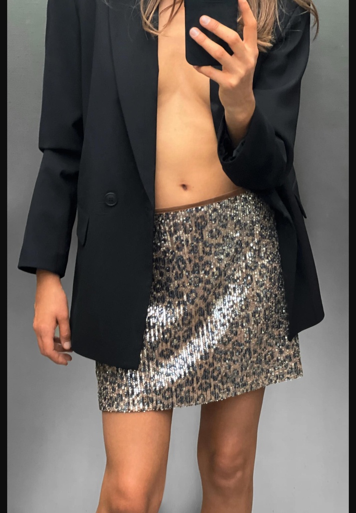 Мини-юбка с блестками ZARA 3920/129