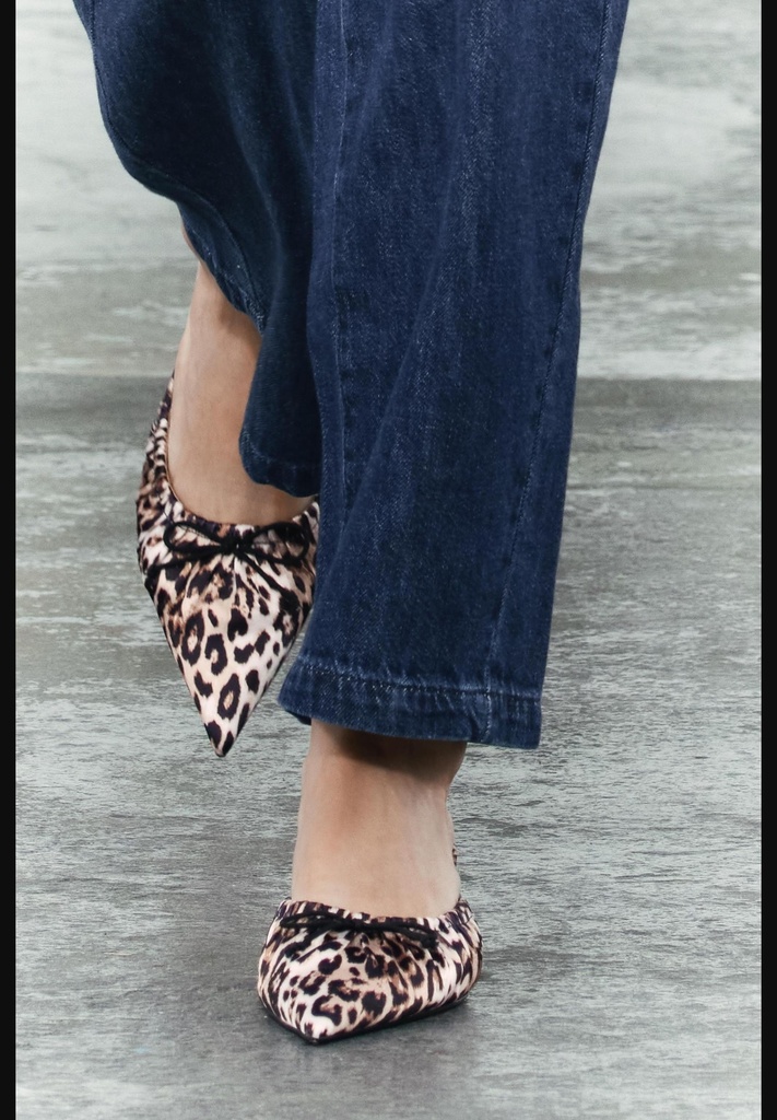 Мюли с животным принтом ZARA 1215/410