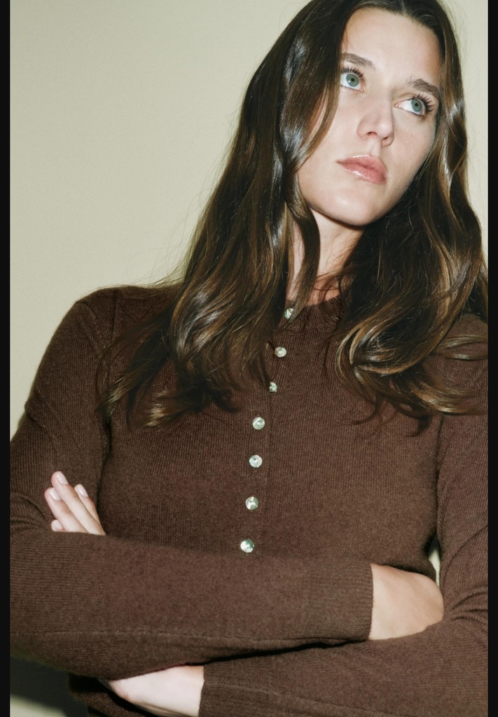 Однотонный кардиган из 100% кашемира ZARA 2893/118