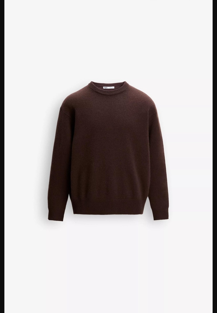 Однотонный свитер из 100% кашемира ZARA 1505/100