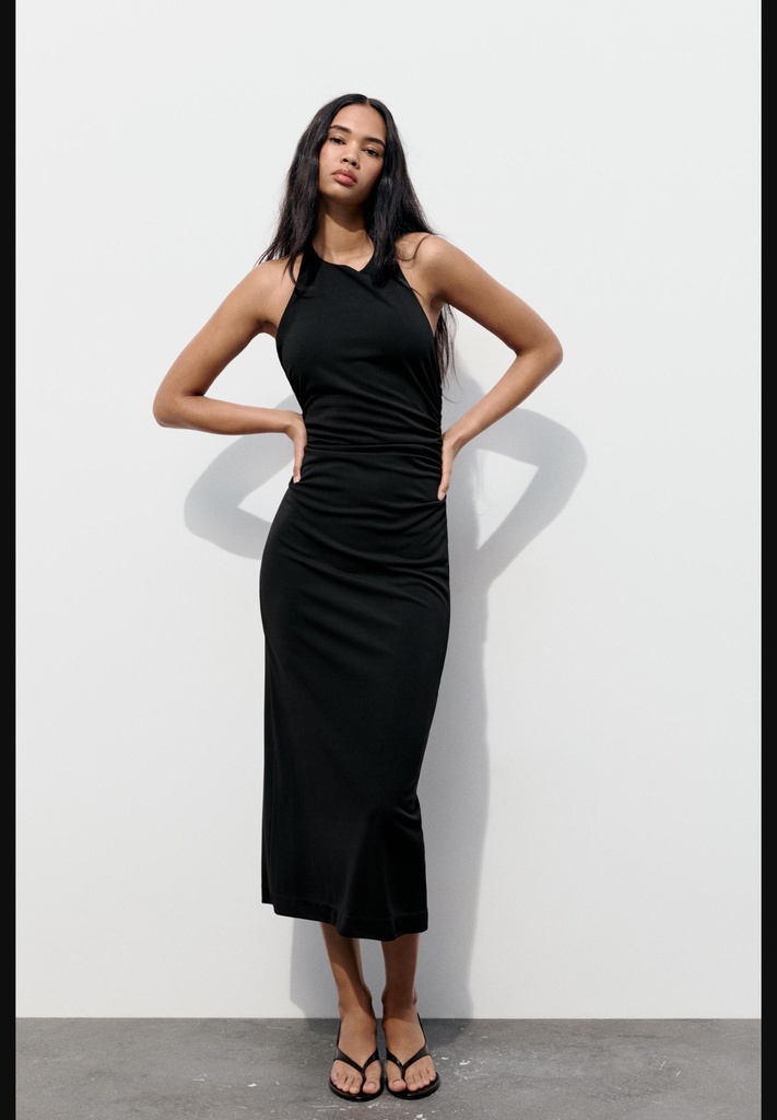 Платье на бретельках с открытой спиной ZARA 4772/343