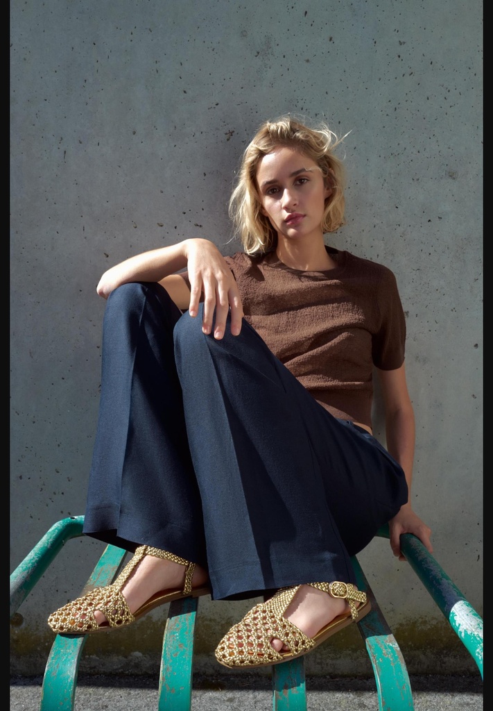 Плетеные сандалии в клетку ZARA 2505/410