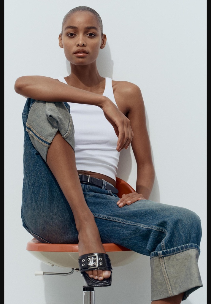 Сандалии на плоской подошве с пряжками ZARA 3630/410