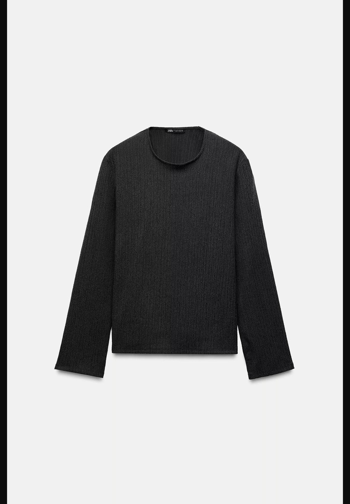 Текстурированный топ с бантом ZARA 5039/382-5