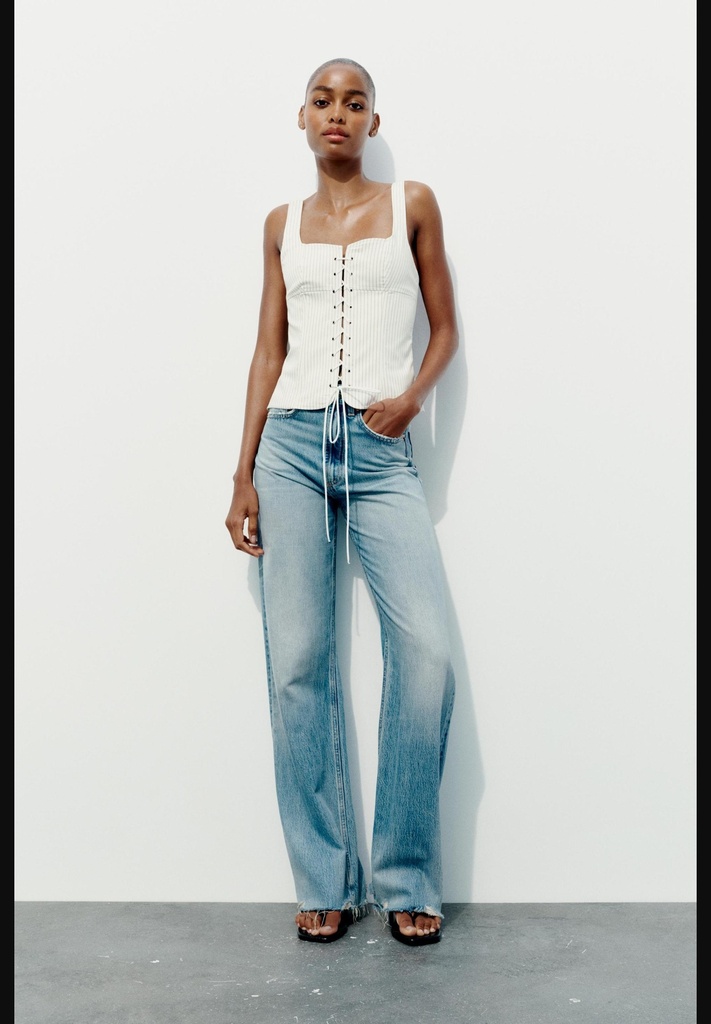 Топ из корсета в полоску ZARA 2180/038