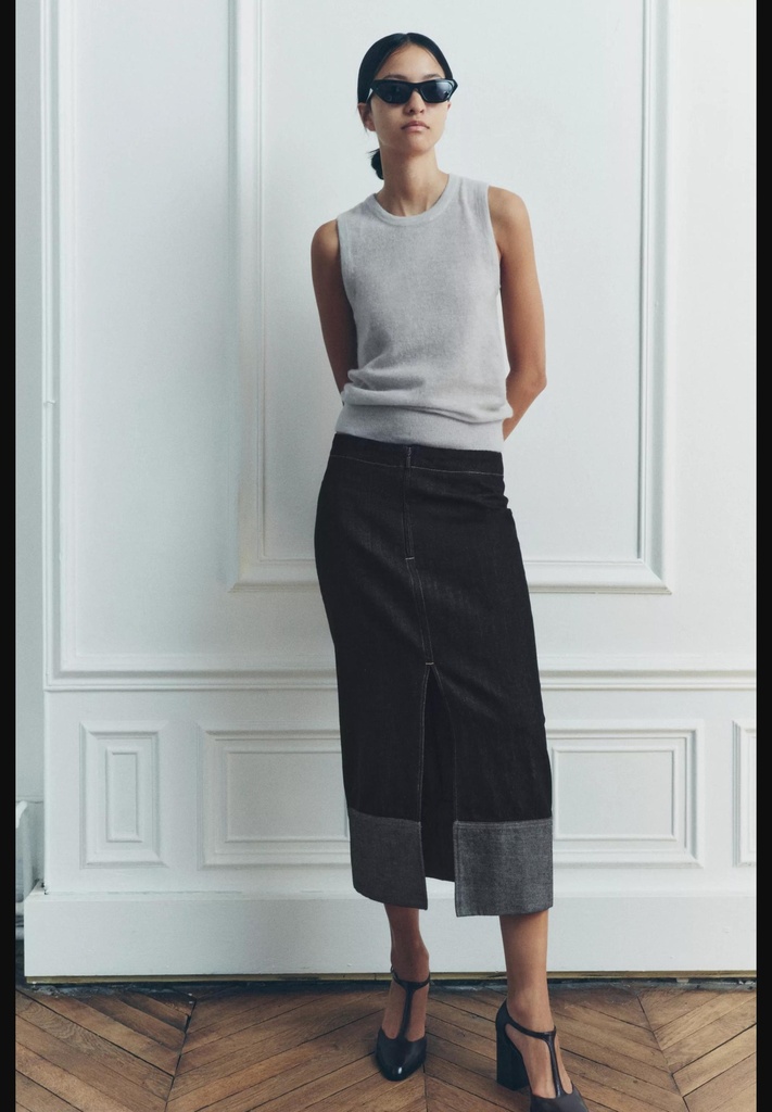 Топ из тонкой вязки из смеси шерсти и альпаки ZARA 1509/101