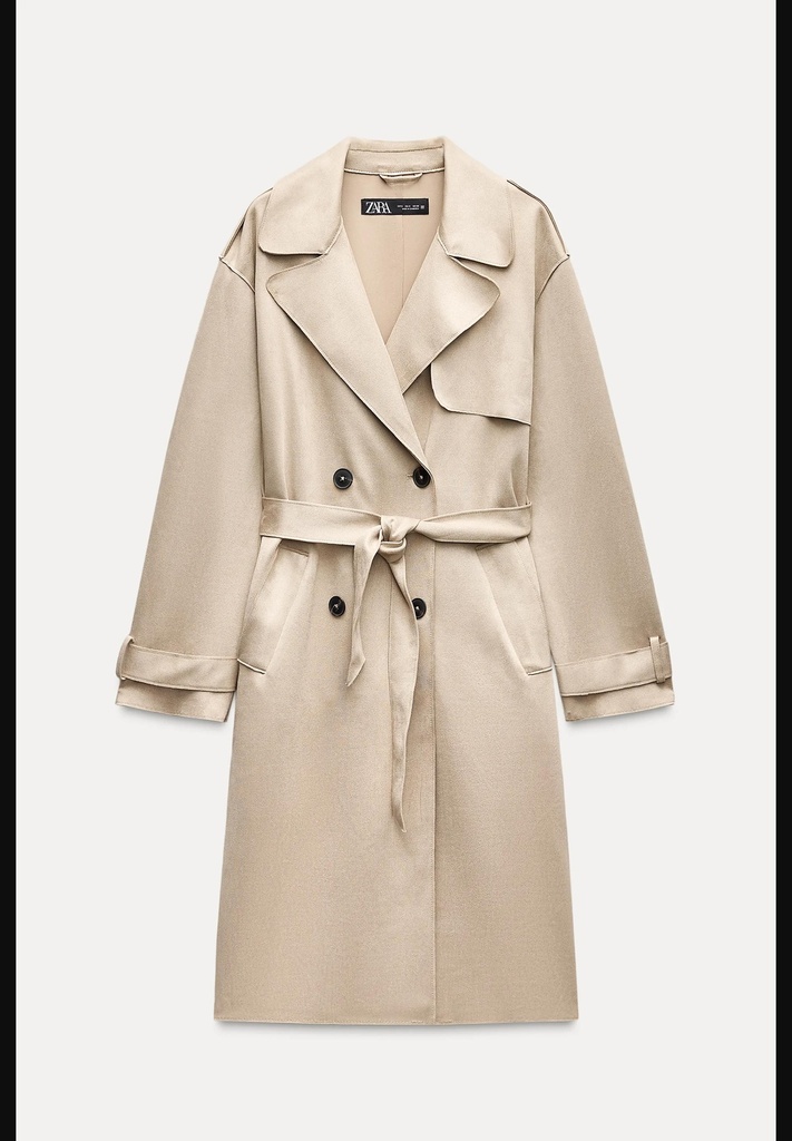 Тренчкот из искусственной замши ZARA 4968/202