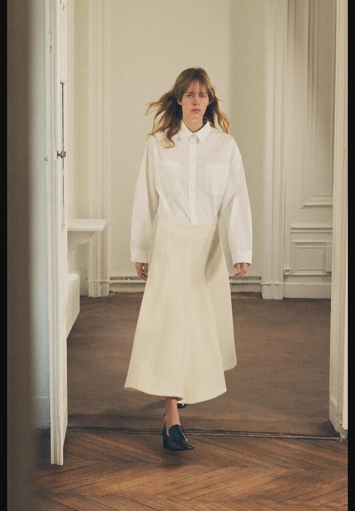 Укороченная рубашка из поплина из коллекции zw collection ZARA 4786/283
