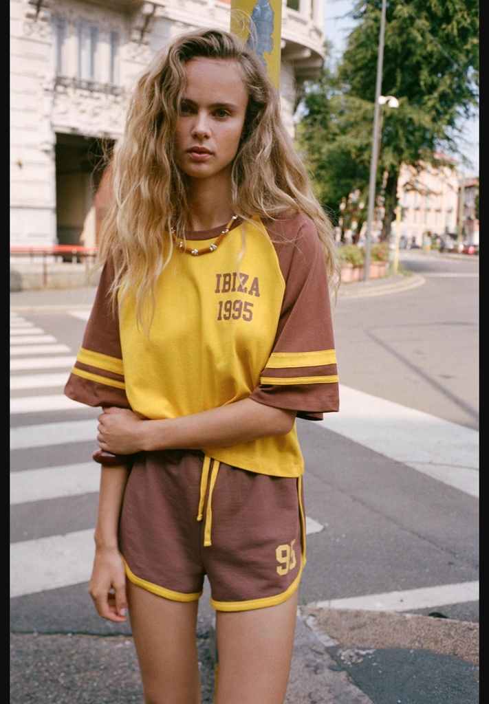 Университетская футболка со слоганом ZARA 1300/815