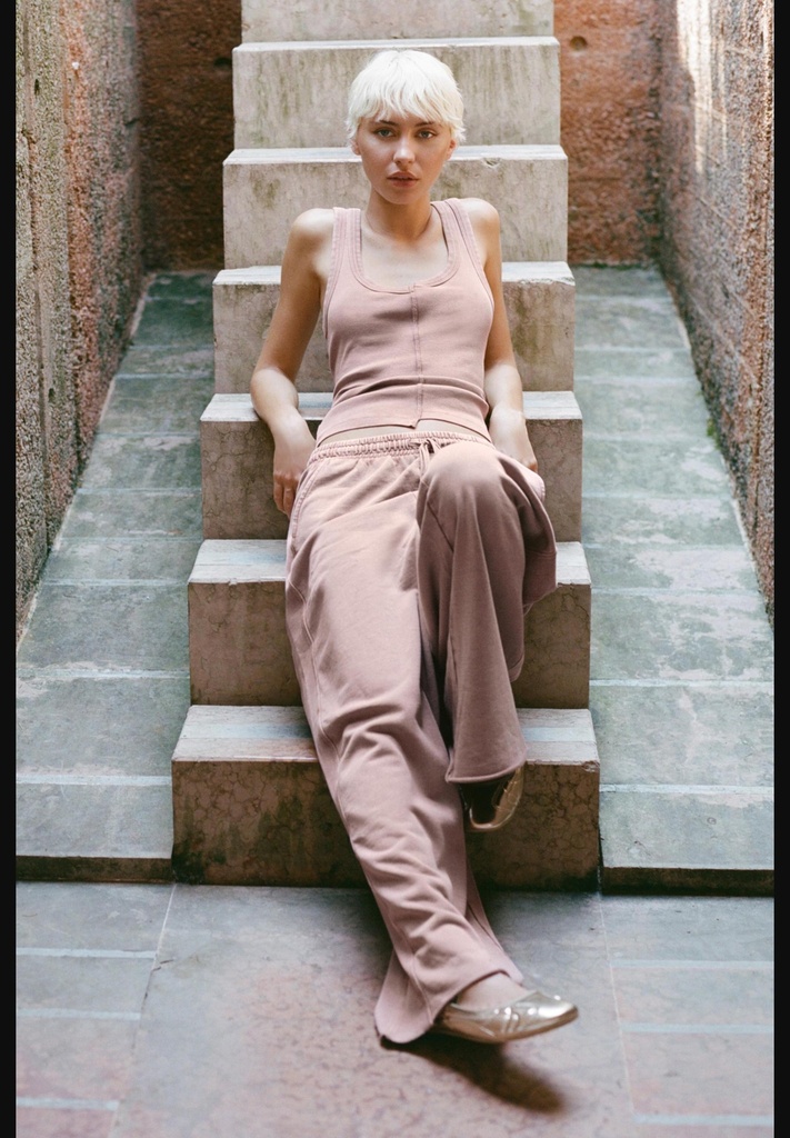 Футболка в рубчик с эффектом потертости ZARA 3253/811