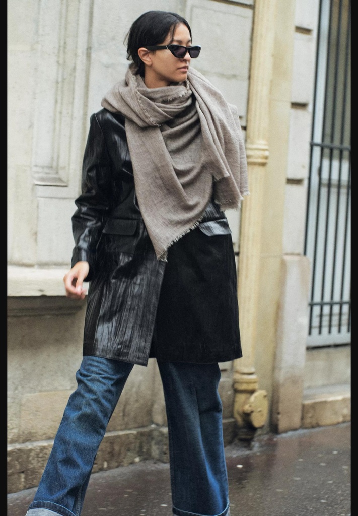 Шерстяной шарф в деревенском стиле ZARA 3739/249