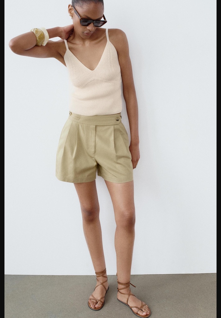 Шорты-бермуды-карго с боковыми язычками ZARA 1608/221