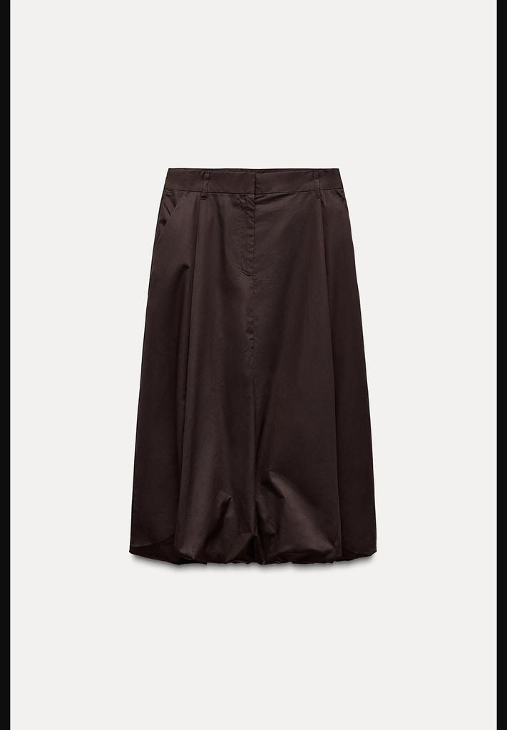 Юбка миди с воздушным шаром, украшенная стрелками ZARA 1255/509