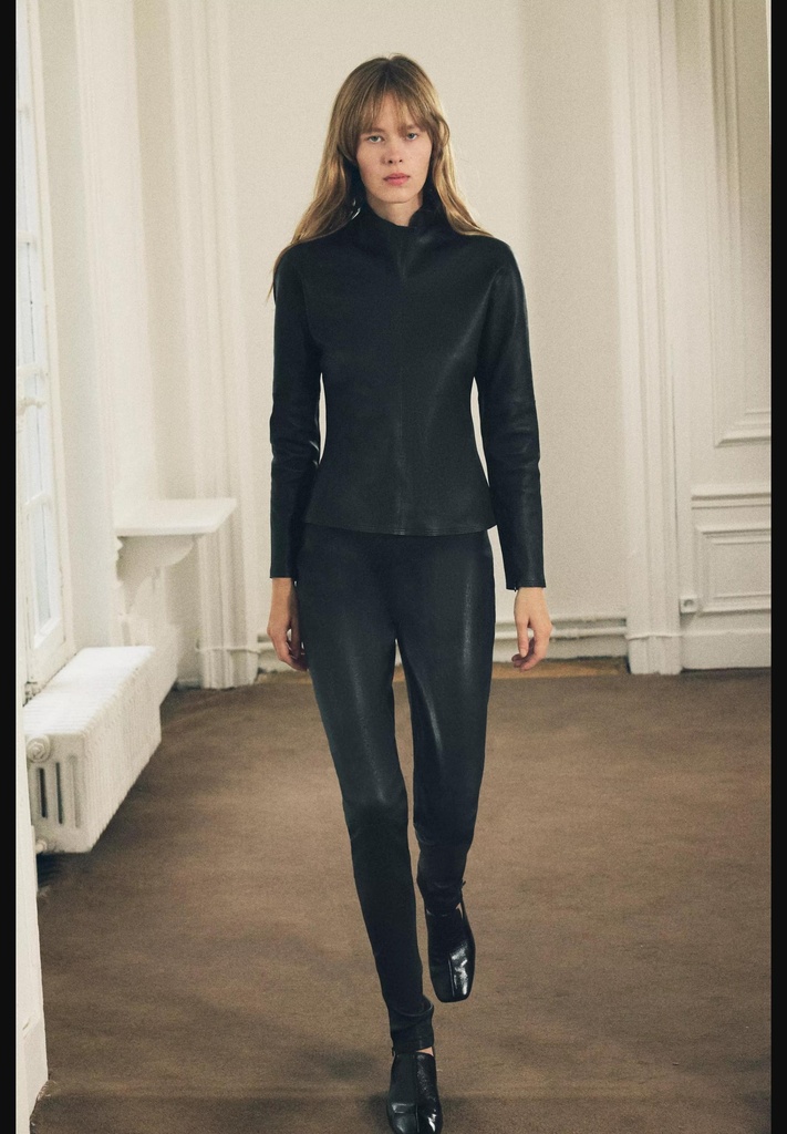 Кожаный топ из коллекции zw ZARA 3322/245