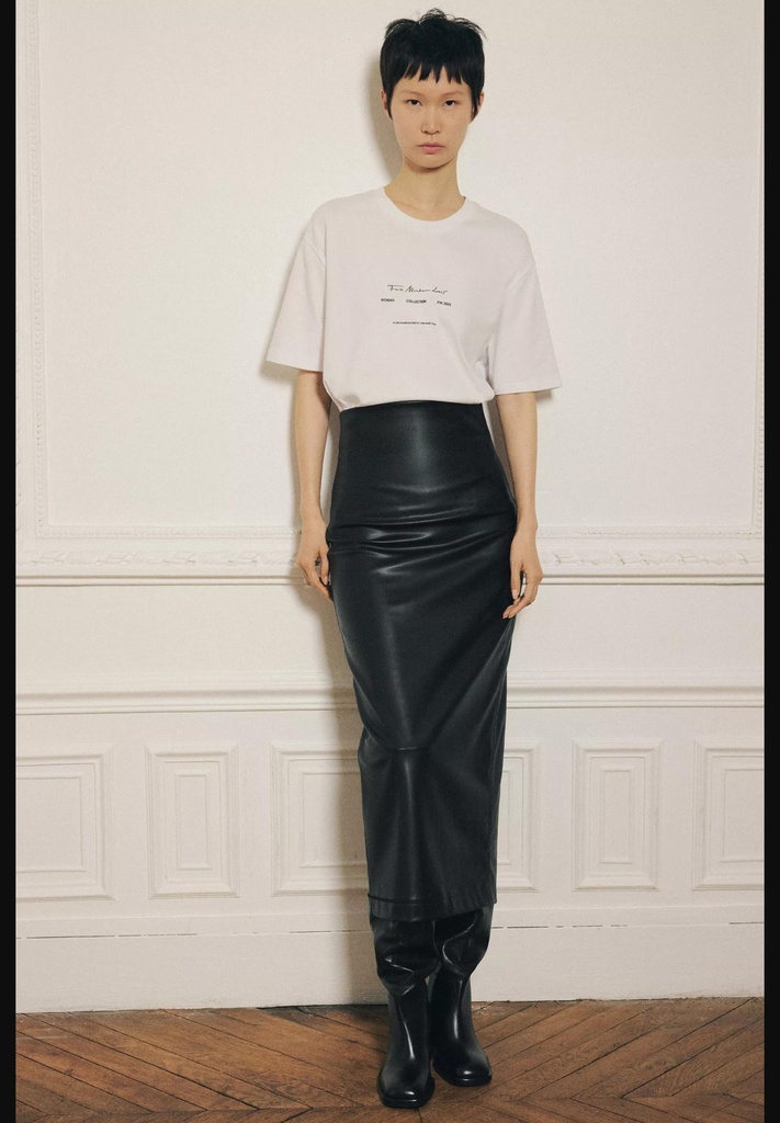 Футболка с прорезиненным слоганом ZARA 0085/480