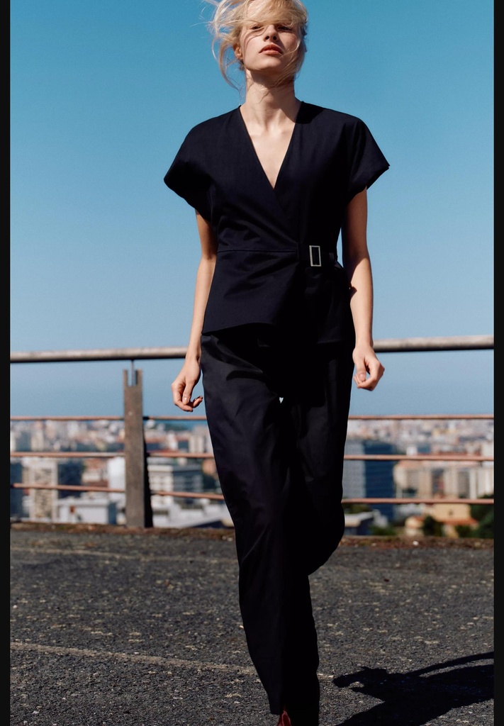 Комбинированный комбинезон с пряжкой ZARA 4770/661
