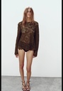Вязаный крючком топ ZARA 1067/620