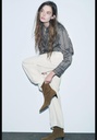 Ботильоны из раздельной замши на каблуке котенка ZARA 1112/410