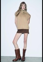 Широкие кожаные ботильоны ZARA 1120/410