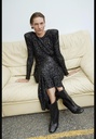 Кожаные ботильоны с закругленным носком ZARA 1126/410