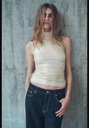 Топ на бретелях из ребристой фольги ZARA 1165/626