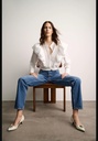 Кожаные каблуки с металлическими накладками ZARA 1223/410