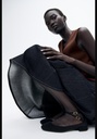 Балетки из ткани на шнуровке ZARA 1515/410