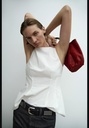 Мини-кожаная сумка-ведро ZARA 1736/255