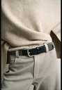 Кожаный ремень с заклепками ZARA 1736/273