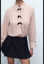 Рубашка с бархатным галстуком ZARA 1971/157