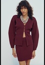Приталенный кардиган из однотонной вязки ZARA 2142/133