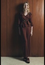 Однотонные трикотажные брюки с прямыми штанинами ZARA 2142/142