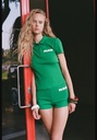 Футболка-поло в рубчик с вышивкой "париж" ZARA 0264/364