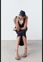 Босоножки на платформе с животным принтом ZARA 2342/410