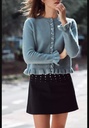 Вязаный кардиган с оборками ZARA 2756/114-2