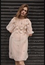 Металлический топ с бусинами и цветами ZARA 2855/904