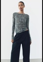 Вязаный топ с животным принтом ZARA 2893/128