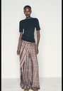 Брюки с запахом от tie-dye ZARA 3046/063