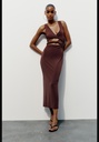 Платье с перекрученным вырезом ZARA 3152/347